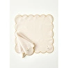 Bella Maison Daisy Scallop Kenar Peçete Bej (40x40 Cm) Bej