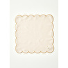 Bella Maison Daisy Scallop Kenar Peçete Bej (40x40 Cm) Bej