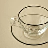 Bella Maison Daily Reminder 2'li Çay Fincan Seti Siyah (240 Cc) Siyah
