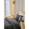 Bella Maison Premium Tencel Çift Kişilik Saten Nevresim Seti Antrasit (200x220 Cm) Antrasit