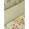 Bella Maison %100 Pamuk Saten Flores King Size Nevresim Seti Açık Yeşil (240x220 Cm) Açık Yeşil