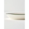 Bella Maison Line Oval Porselen Sunum Tabağı Yeşil (23x14 Cm) Yeşil