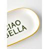 Bella Maison Line Oval Porselen Sunum Tabağı Sarı (18x11 Cm) Sarı