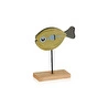 The Mia Retro Ahşap Balık Figürlü Masaüstü Obje 16 Cm