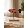 The Mia Retro Ahşap Balık Figürlü Masaüstü Obje 14 Cm