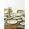 Bella Maison Adelina Stoneware 52 Parça 12 Kişilik Kahvaltı Takımı Yeşil