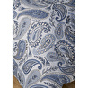 Bella Maison %100 Pamuk Saten Paisley Çift Kişilik Nevresim Takımı Mavi (200x220 Cm) Mavi