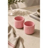 Beige & Stone 2'li Set Pembe Seramik Kupa 175 Ml Minimal Kahve Kupası Çay Fincanı Espresso Ve Türk Kahvesi Bardağı