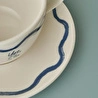 Bella Maison Marine Porselen 2'li Çay Fincanı Seti Mavi (270 Cc) Mavi