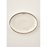 Bella Maison Bonheur Porselen Sunum Tabağı Bordo (36 Cm) Bordo