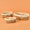Bella Maison Diana Bezli Hasır Sepet Naturel (27x15 Cm) Naturel