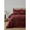 Bella Maison Premium Tencel King Size Saten Nevresim Seti Bordo (240x220 Cm) Bordo