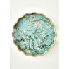 Bella Maison Van Gogh Almond Blossom Dekoratif Tepsi Turkuaz (34x4 Cm) Turkuaz