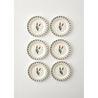 Bella Maison Tulip Porselen 6'lı Pasta Tabağı Seti (21 Cm) Çok Renkli