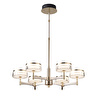 Apliqa Grayson Krom 6'lı 72 Watt Yuvarlak 3 Renkli Led Salon Avize