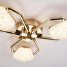 Apliqa Matiz 3'lü Gold 48 Watt Plafonyer 3 Renkli Led Avize