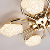 Apliqa Matiz 5'li Gold 80 Watt Plafonyer 3 Renkli Led Avize