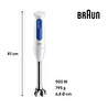 Braun Multiquick 3 El Blender Mq30202mwh
