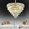 Apliqa Dolares 60'lık Gold 40 Watt Kristal Taşlı Oturma Odası, Modern Salon Avize