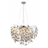 Apliqa Masal 60'lık Yuvarlak Krom Kristal Taşlı Modern, Oturma Odası, Salon Avize