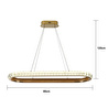Apliqa Luca Sirali Gold Ledli̇ Avi̇ze
