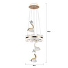 Apliqa Liliana 3'lü Gold Led Avi̇ze