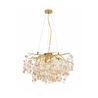 Apliqa Masal 60'lık Yuvarlak Gold Kristal Taşlı Modern, Oturma Odası, Salon Avize