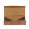 Bloominbag Prisma Espresso Brown Deri Gözlük Kılıfı – Mıknatıslı Üçgen Tasarım