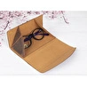 Bloominbag Prisma Saddle Heritage Deri Gözlük Kılıfı – Mıknatıslı Üçgen Tasarım