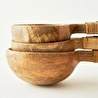 Bella Maison Varna 3'lü Ölçü Kaşığı Seti Naturel (21,5x8,5x5,5 Cm) Naturel