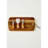 Bella Maison Parm Peynir Servis Seti Naturel (32x17,5 Cm) Naturel