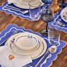 Bella Maison Marine Porselen 24 Parça 6 Kişilik Yemek Takımı Mavi Mavi