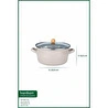 Bambum Lumino Kızartma Tenceresi Bej 22cm