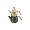 Bambum Unique Bambu Kulplu Emaye Çaydanlık Takımı Herb