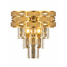 Apliqa Dolares Gold 40 Watt Kristal Taşlı Duvar Lambası Salon Aplik