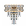 Apliqa Dolares Gold 40 Watt Kristal Taşlı Duvar Lambası Salon Aplik