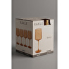 Rakle Palermo 4'lü Kadeh Seti Amber 430 Cc