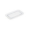 The Mia Pure Banyo Tepsisi Mavi Beyaz 27x15x3 Cm