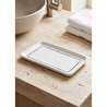The Mia Pure Banyo Tepsisi Mavi Beyaz 27x15x3 Cm