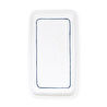 The Mia Pure Banyo Tepsisi Mavi Beyaz 27x15x3 Cm