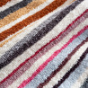 Green Black Stripe Soft Kadın Havlu Şortlu Takım %100 Pamuk Renkli Standart