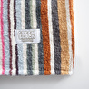 Green Black Stripe Soft Kadın Havlu Şortlu Takım %100 Pamuk Renkli Standart