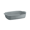 Emile Henry Fırın Kabı Dikdörtgen 36 X 23,5 Cm - Açık Gri