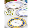 The Mia Fish Pasta Tabağı 6lı Set 19 Cm