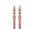 The Mia Burgu Şamdan Mumu 2li Set Rose 25 Cm