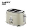 Berghoff Gem Retro  Krem Rengi İki Dilim Ekmek Kızartma Makinesi