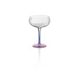 The Mia Ayaklı Cam Dondurma Kasesi Mavi Pembe 280 Ml