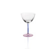 The Mia Ayaklı Cam Dondurma Kasesi Mavi Pembe 240 Ml