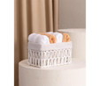 The Mia Cesta Hasır Organizer Sepet Beyaz 22x14x13 Cm
