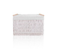 The Mia Cesta Hasır Organizer Sepet Beyaz 62x42x42 Cm